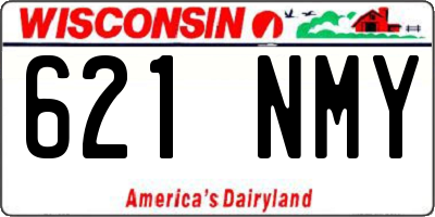 WI license plate 621NMY