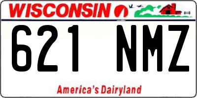 WI license plate 621NMZ
