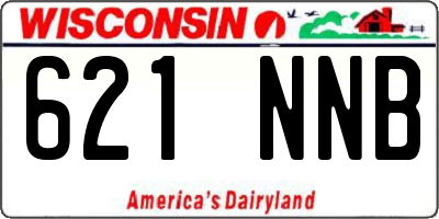 WI license plate 621NNB