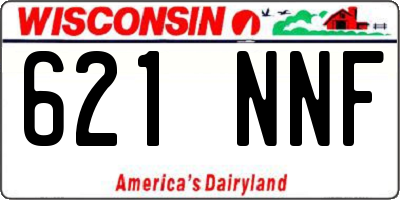 WI license plate 621NNF