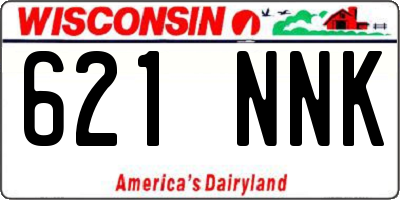 WI license plate 621NNK