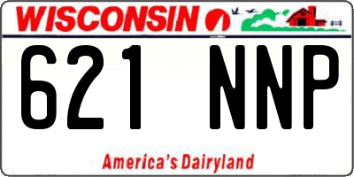WI license plate 621NNP