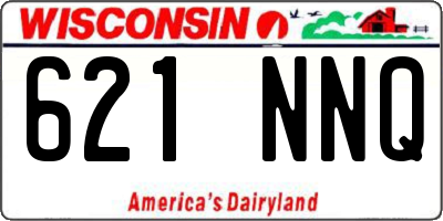 WI license plate 621NNQ