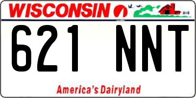 WI license plate 621NNT
