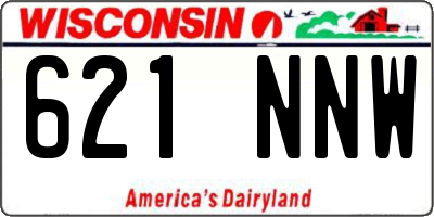 WI license plate 621NNW