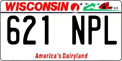 WI license plate 621NPL