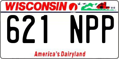 WI license plate 621NPP