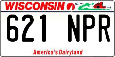 WI license plate 621NPR