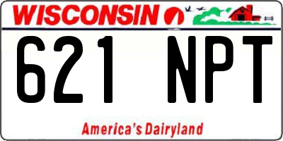 WI license plate 621NPT