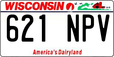 WI license plate 621NPV