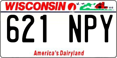 WI license plate 621NPY