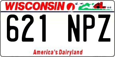 WI license plate 621NPZ
