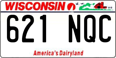 WI license plate 621NQC