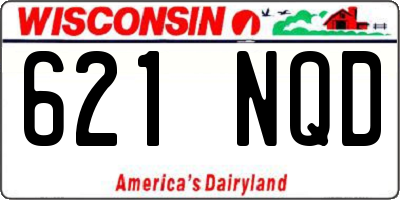 WI license plate 621NQD