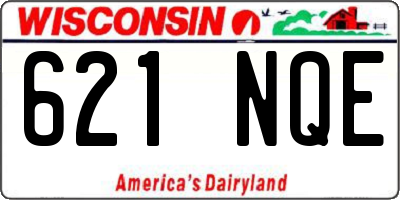 WI license plate 621NQE