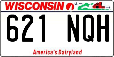WI license plate 621NQH