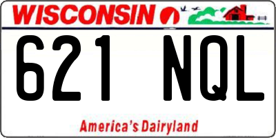 WI license plate 621NQL