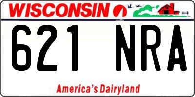 WI license plate 621NRA