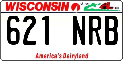 WI license plate 621NRB