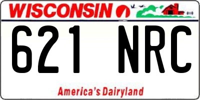 WI license plate 621NRC