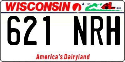 WI license plate 621NRH