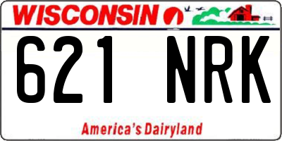 WI license plate 621NRK