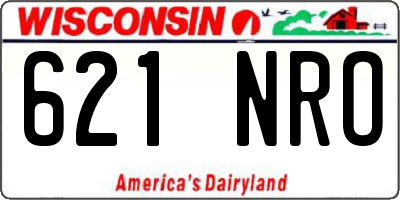 WI license plate 621NRO