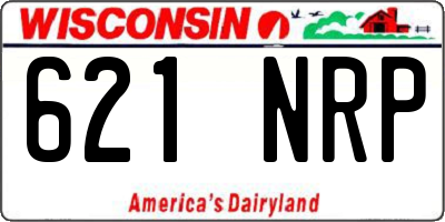 WI license plate 621NRP