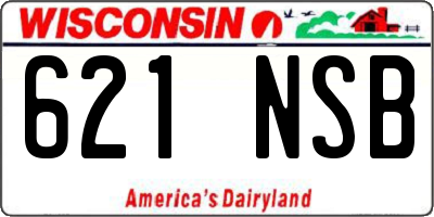 WI license plate 621NSB