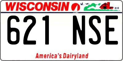 WI license plate 621NSE