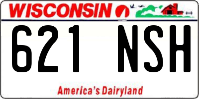 WI license plate 621NSH