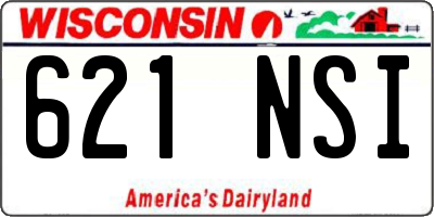 WI license plate 621NSI