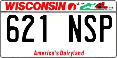WI license plate 621NSP
