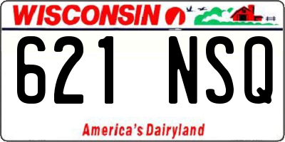 WI license plate 621NSQ