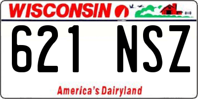 WI license plate 621NSZ