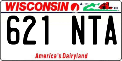 WI license plate 621NTA