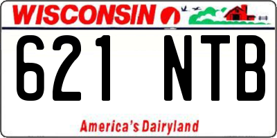 WI license plate 621NTB