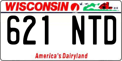 WI license plate 621NTD