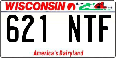WI license plate 621NTF