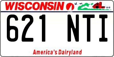 WI license plate 621NTI