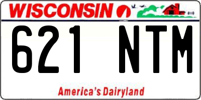 WI license plate 621NTM