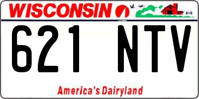 WI license plate 621NTV