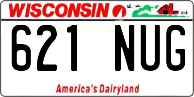 WI license plate 621NUG