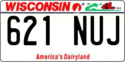 WI license plate 621NUJ