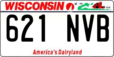 WI license plate 621NVB