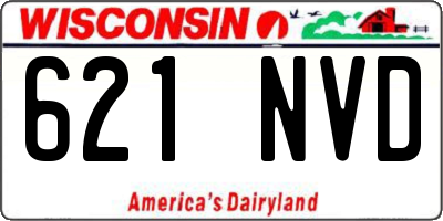 WI license plate 621NVD