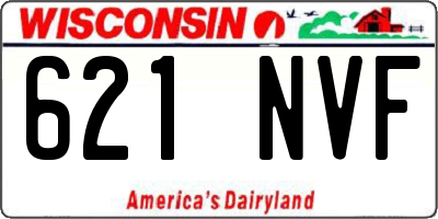 WI license plate 621NVF
