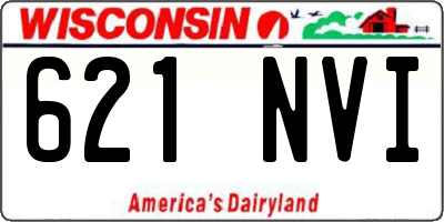 WI license plate 621NVI