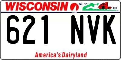 WI license plate 621NVK