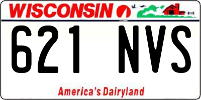 WI license plate 621NVS